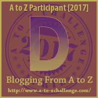 A to Z Challenge - D logo