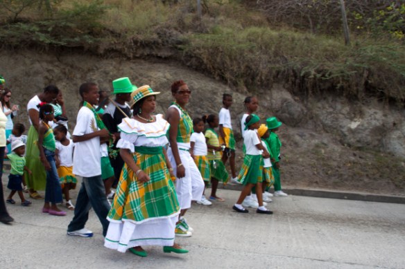 Part of a St. Patrick's Day Parade in Montserrat