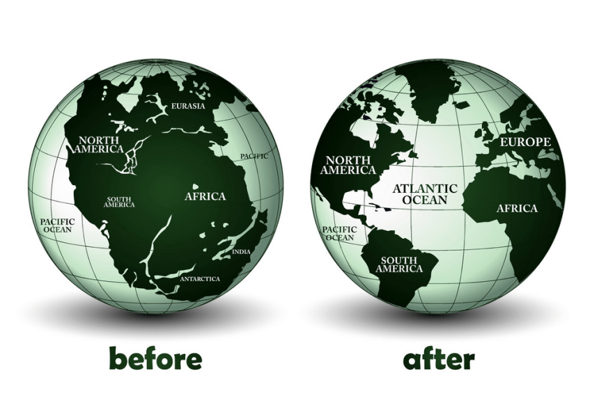 Pangea - before and after the Continental Drift
