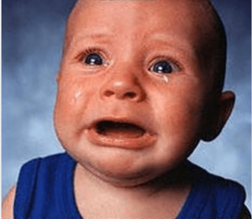 sad crying baby