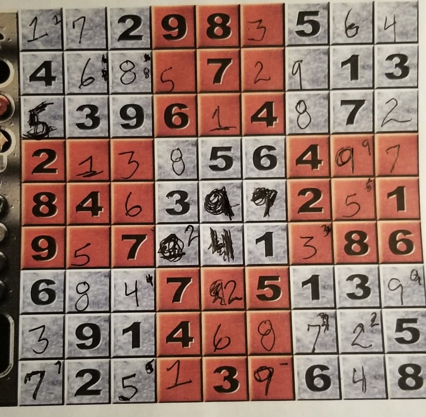 Sudoku game finished