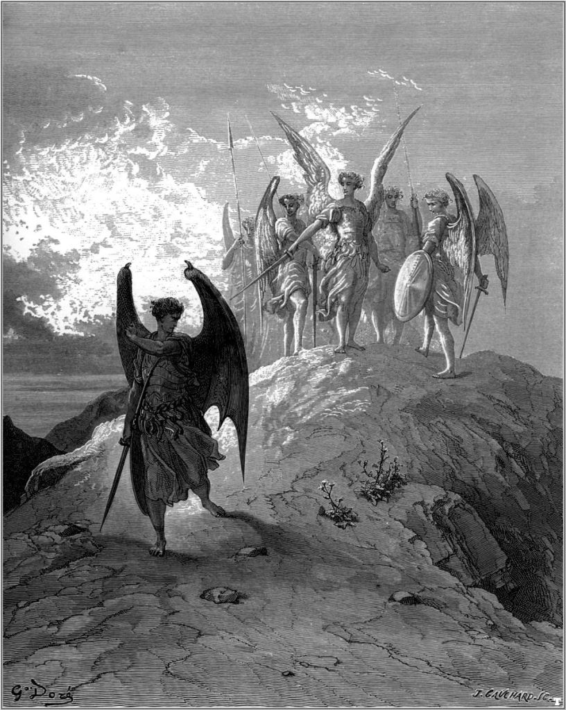 Gustave Dore: Lucifer cast from Paradise Lost