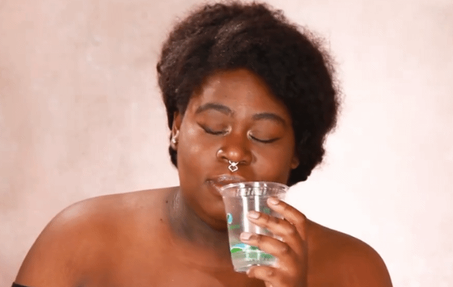 Thirsty cup drop