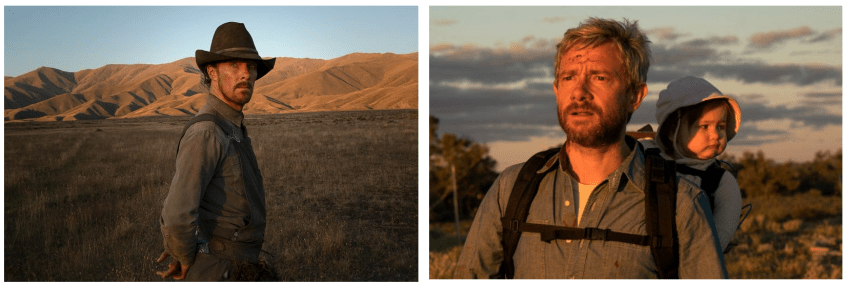Cumberbatch in "Power of the Dog" and Freeman in "Cargo"
