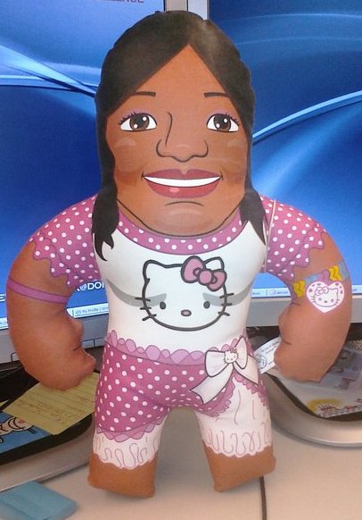 Raivenne as a stuffed doll