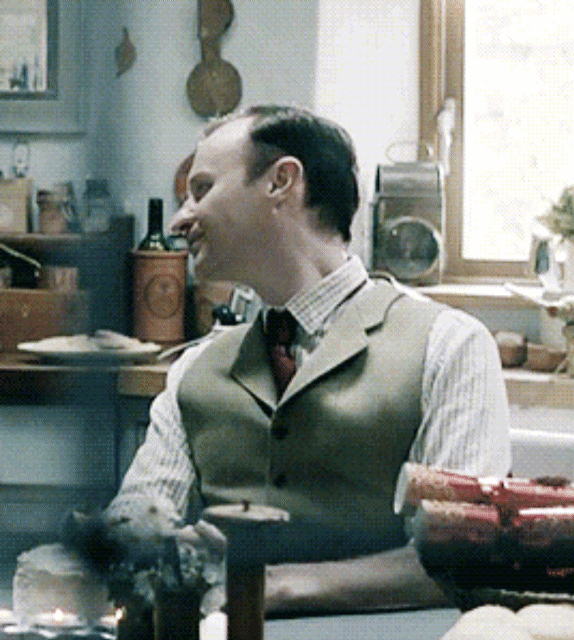 Mycroft Annoyed Sigh gif