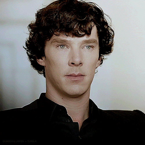 Benedict Cumberbatch as Sherlock Holmes in a scene from BBC's "Sherlock"