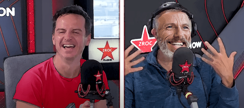Moriarty and Blake at ZROC radio station
