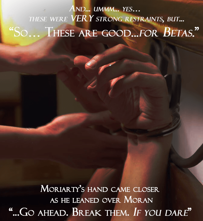 Sins C1 The hands of one male handcuffing the hands of another male to a bed post