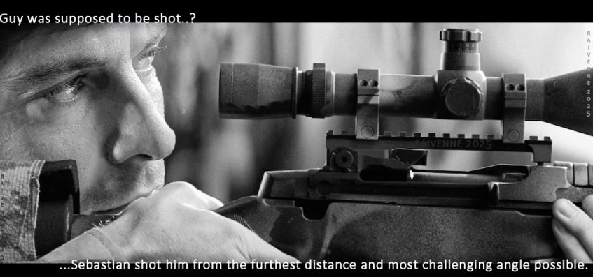 Sebastian with sniper rifle